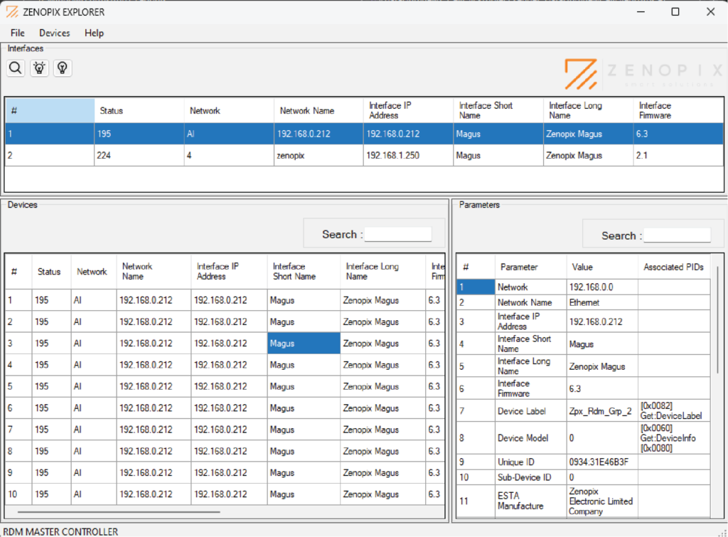 zenopix-explorer-software-interface-image