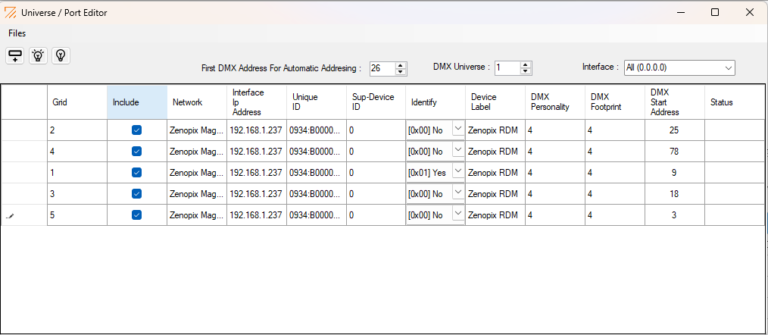 zenopix-explorer-software-smart-sorting-and-automatic-dmx-addressing
